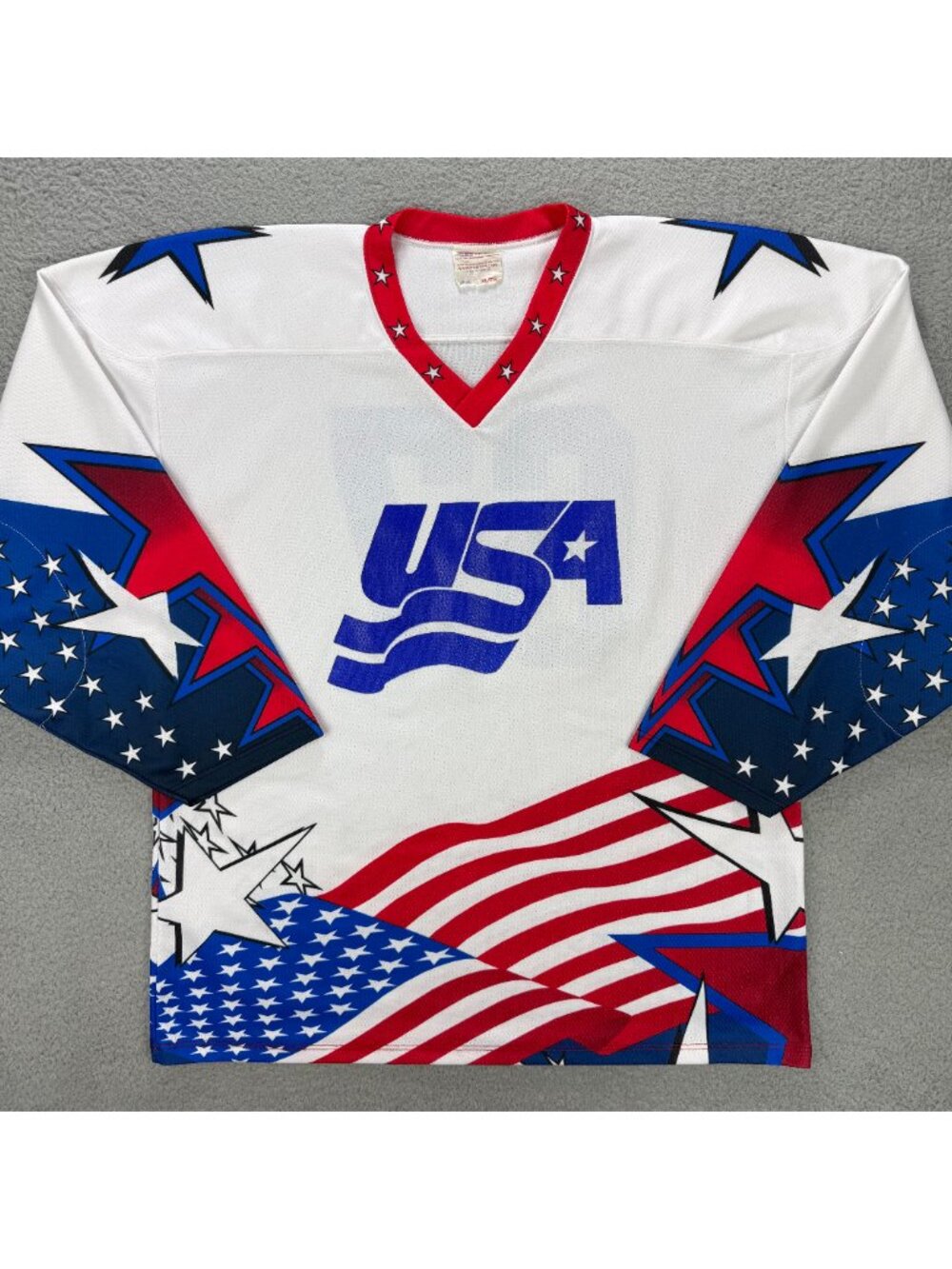 Bogan #67 Hockey Jersey Mens Extra Large XL White Team USA Flag Projoy Vintage